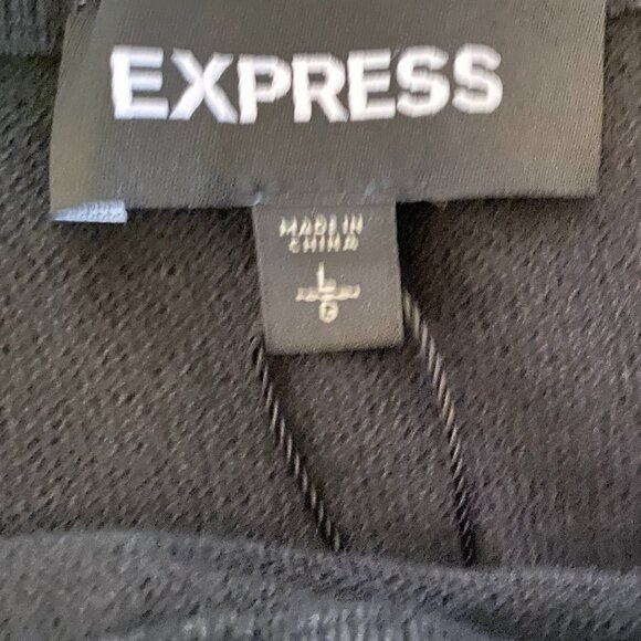 Express Long Sleeve Top w Diamond Print Detail Size Large NWT - Picture 6 of 8